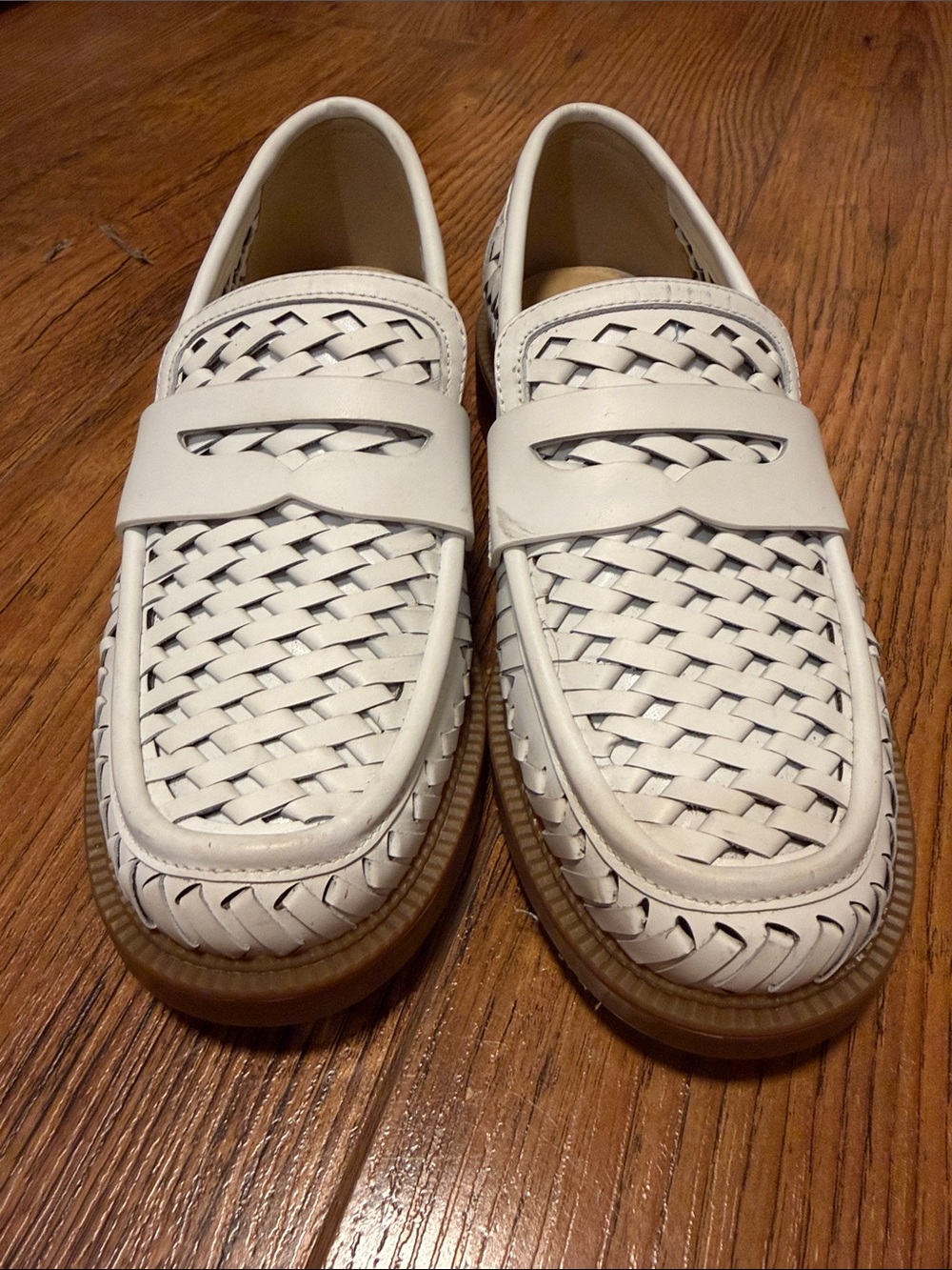 Michael Kors White Loafers